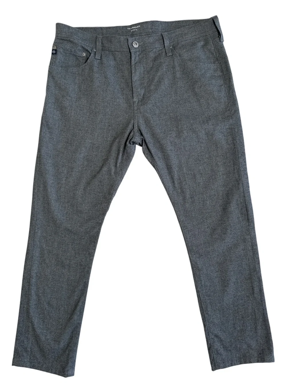 AG Adriano Goldschmied The Graduate Tailored Leg Gray Pants 36x34